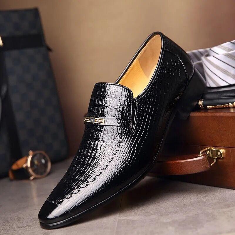 Men's Leather Pattern Shoes