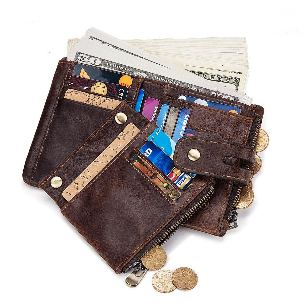 Geniune Leather Handmade Men's Wallets 04